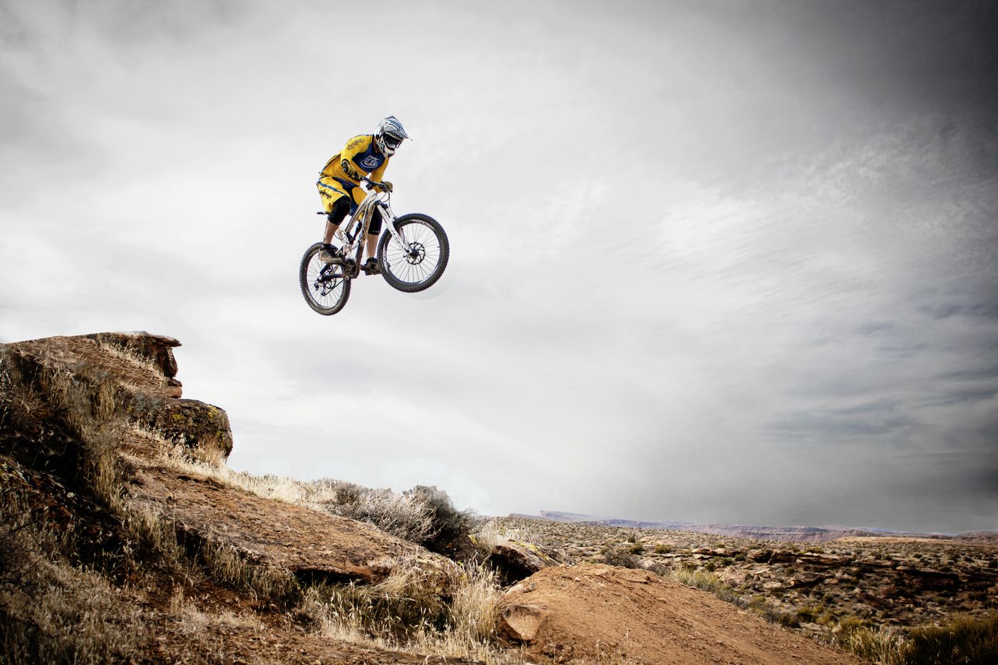 Mountain bike on a trail